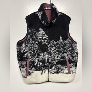 Parks Project Black and White Fleece Vest
